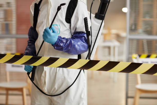 Professional Biohazard Cleanup technician working in Decatur, MI